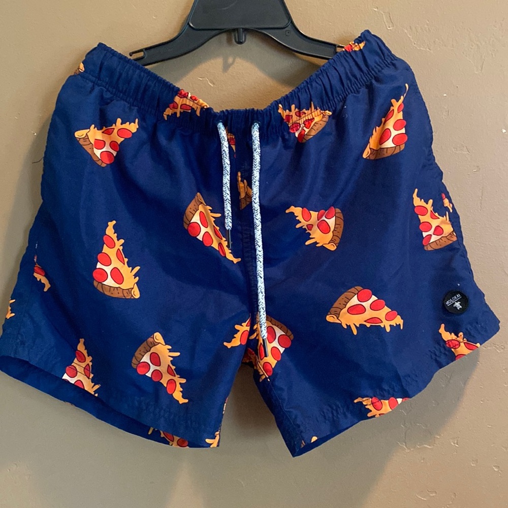 Molokai Surf Co. Pizza Board Shorts Size Small